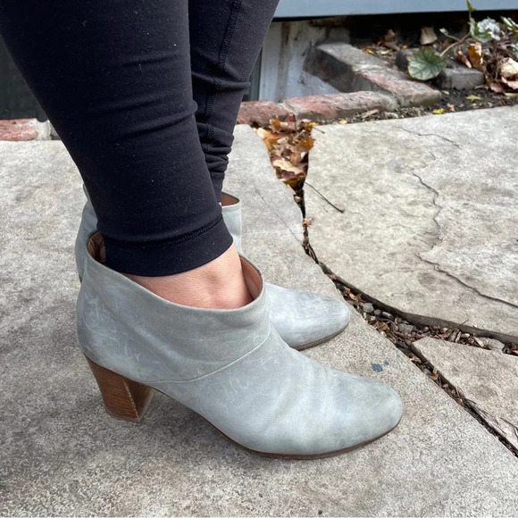 Maison Martin Margiela Line 22 Blue Leather Boots, size 39.5 - Picture 5 of 13